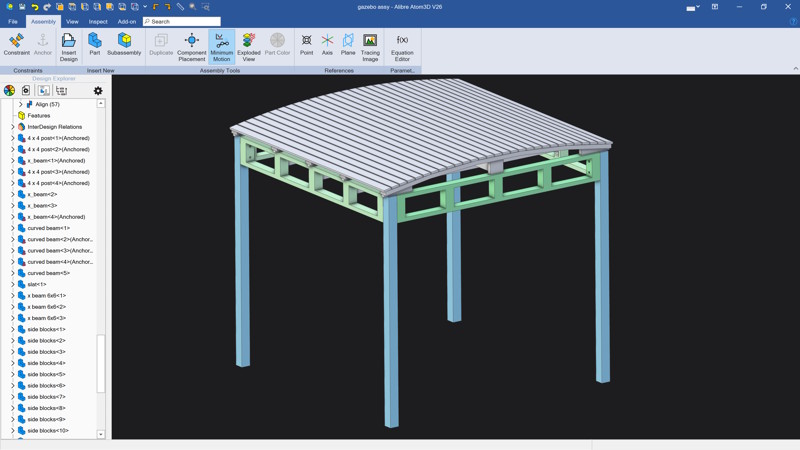 Alibre Atom 3D CAD Tegneprogram Interface