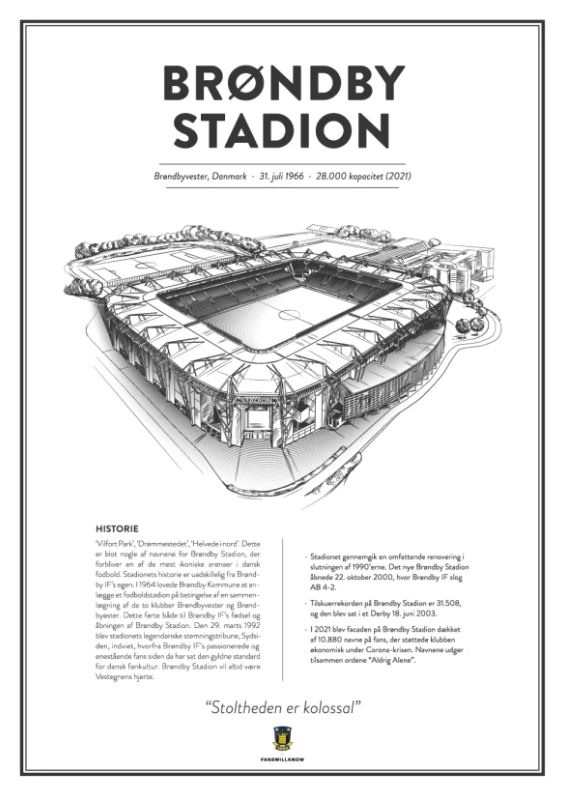 Brøndby stadion plakat