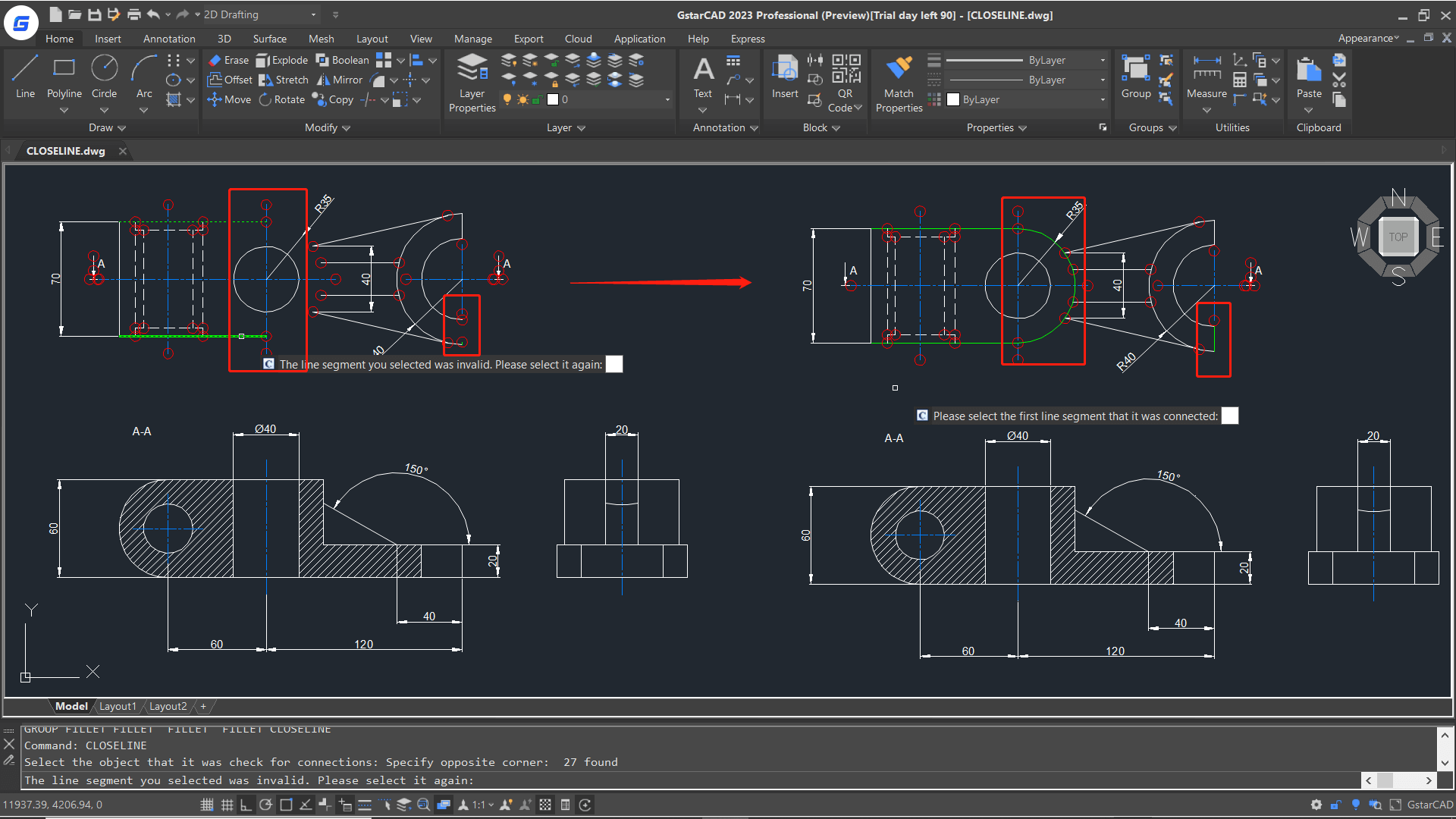 GstarCAD Tegneprogram Interface