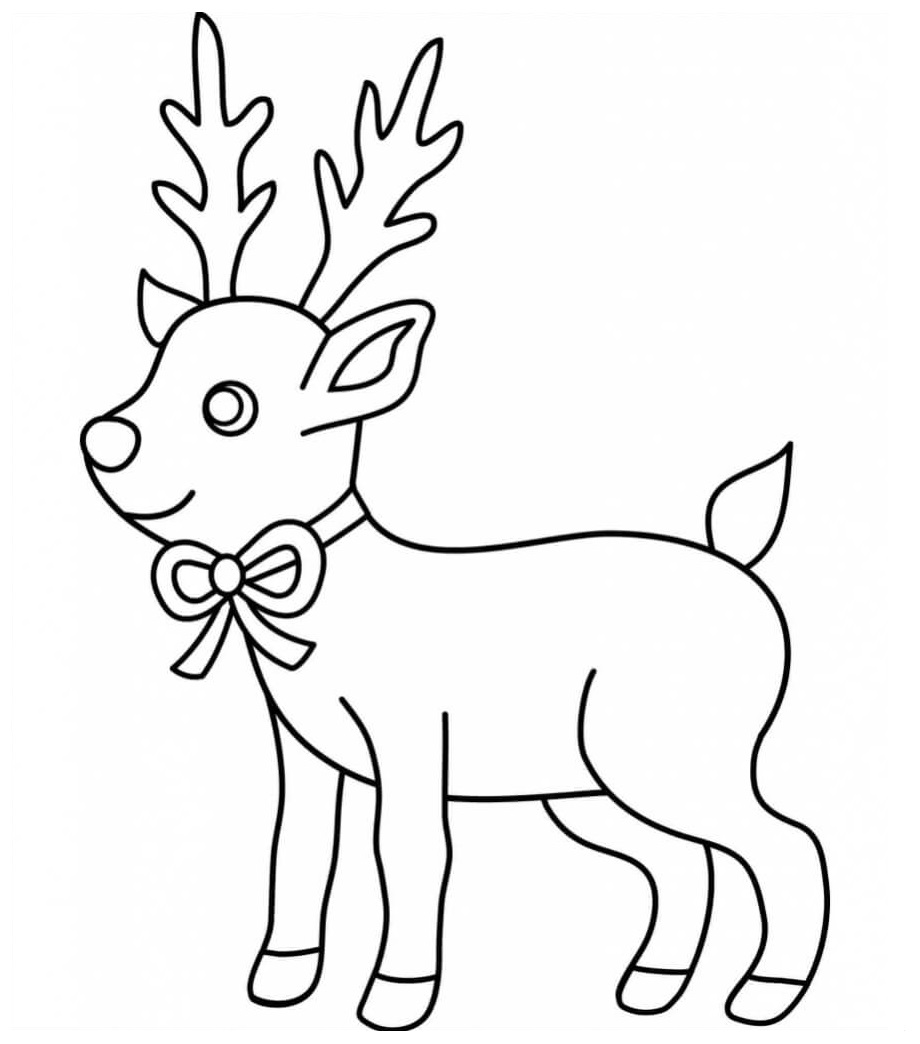 Juletegning af Rudolf